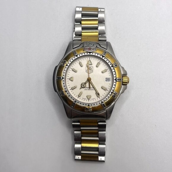 Preowned TAG Heuer WF1120-0 Professional 200M Men’s Two-Tone Watch - Picture 1 of 8